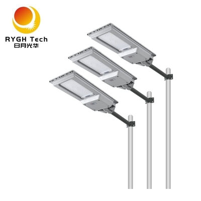 ไฟฟ้า LED ถนนพลังแสงอาทิตย์ที่บูรณาการ 20W ระบบตรวจจับราดาร์ ระยะไกลสําหรับทางเท้า สวนสวน LED การส่องแสงถนน