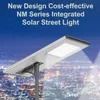 โคมไฟถนน LED พลังงานแสงอาทิตย์แบบรวมในตัวอลูมิเนียม Riyueguanghua All in One 60W