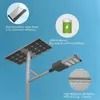100% แบตเตอรี่ใหม่ LiFePO4 40W แบ่งแสงอาทิตย์ LED Street Light