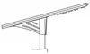 ระบบไฟถนนพลังงานแสงอาทิตย์ 150W สำหรับโครงการ 10m 11m 170lm/W