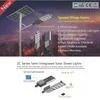 โคมไฟถนนสาธารณะ 170lm/W Bridgelux Module Semi-Integrated 60W Solar LED Street Lamp โคมไฟถนน