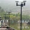 สภาพภูมิทัศน์ โคมไฟสาธารณะ สูงรวม 15W โซลาร์ LED ไฟสวน