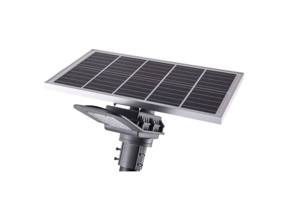 SMD 30W IP65 โคมไฟถนนพลังงานแสงอาทิตย์กลางแจ้ง 120 LM / W พร้อมแบตเตอรี่แผงโซลาร์เซลล์