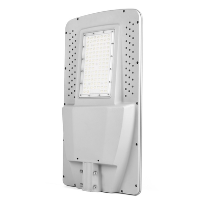 กันน้ำ 50W ทั้งหมดในที่เดียวไฟถนนพลังงานแสงอาทิตย์ 5200LM พร้อมเสา