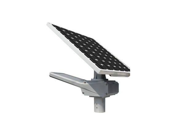ไฟถนน LED พลังงานแสงอาทิตย์แบบบูรณาการ 40W 140lm / w IP65 อินฟราเรดเซ็นเซอร์ 12V แบตเตอรี่