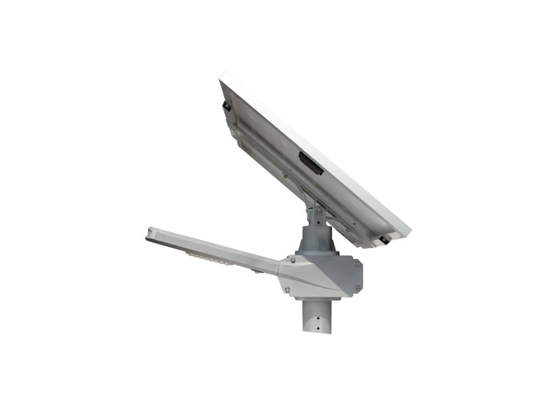 โคมไฟถนนพลังงานแสงอาทิตย์แบบอลูมิเนียม 160lm / w 60w พร้อมระบบควบคุมความเข้มอัตโนมัติ