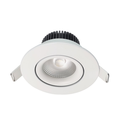 มุมของลำแสง 38/60 °สมาร์ทดาวน์ไลท์ LED ปรับความสว่าง / อุณหภูมิสีได้ 8w