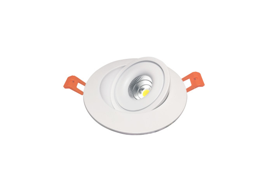 ตัวโคมไฟอลูมิเนียมโคม LED ดาวน์ไลท์แบบปรับได้ 7 วัตต์ CCT เทคโนโลยี Taiji CSP COB