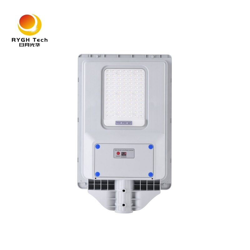 การรับประกัน 2 ปี แผงโซลาร์เซลล์โพลีซิลิคอน 20W ไฟถนน LED พลังงานแสงอาทิตย์แบบบูรณาการ ABS ใหม่