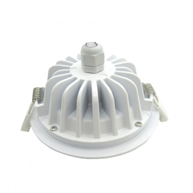 COB 9W สมาร์ทหรี่แสงได้ LED เพดานลงไฟ Bridgelux CSP ผสมสีกันน้ำ