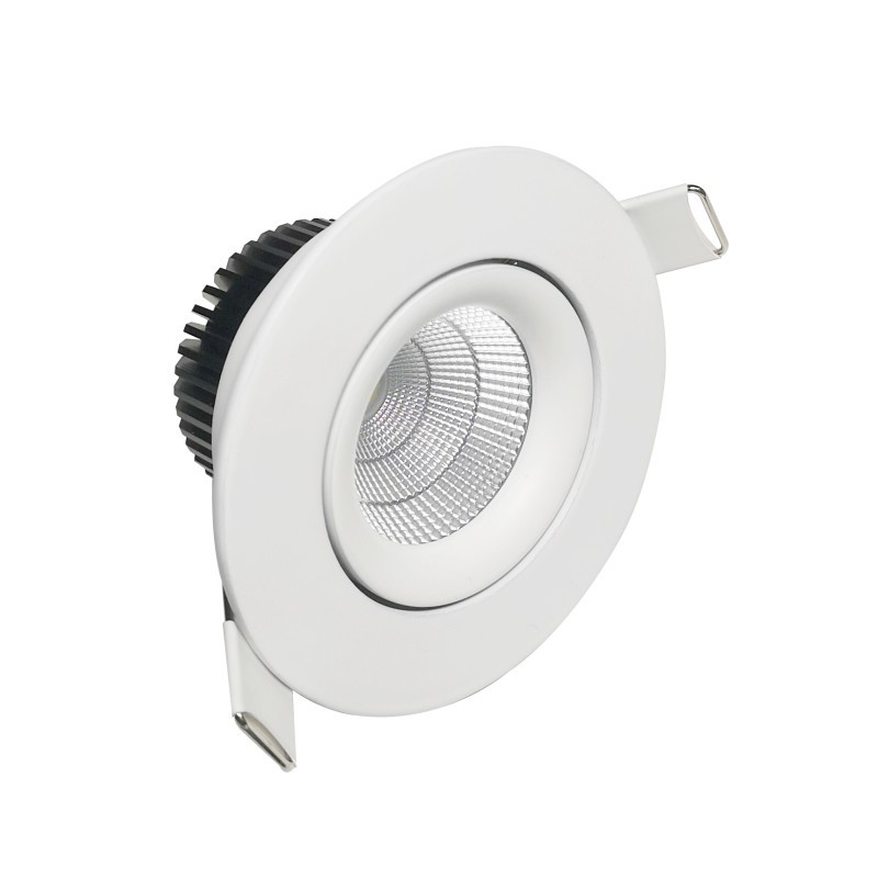 มุมของลำแสง 38/60 °สมาร์ทดาวน์ไลท์ LED ปรับความสว่าง / อุณหภูมิสีได้ 8w