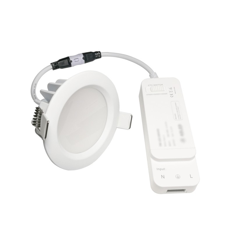 IP65 สมาร์ทไฟ LED ดาวน์ไลท์พื้นผิวติดตั้ง Wifi โทรศัพท์ Tuya ควบคุมรับประกัน 9W 5 ปี