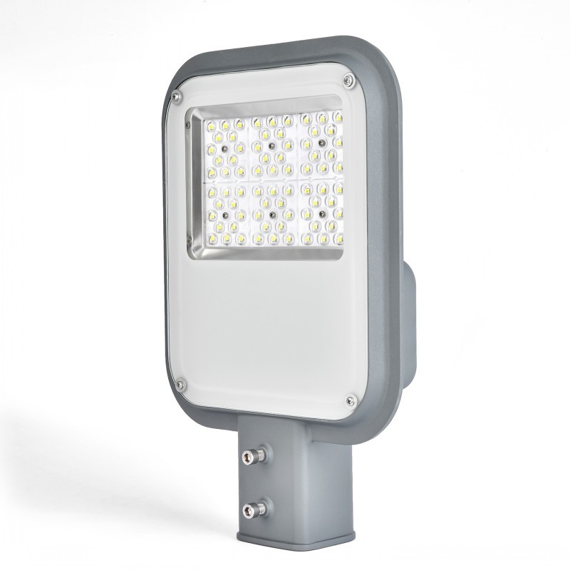มุมของลำแสงมุมกว้างไฟถนน Led กลางแจ้ง Ip65 กันน้ำ 50w 100lm / w 130lm / w ถ้าต้องการ