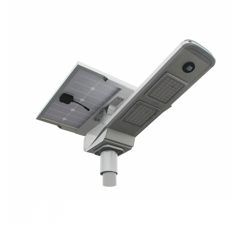เซนเซอร์อินฟราเรด 80W ไฟถนน LED พลังงานแสงอาทิตย์ 160LM / W รับประกัน 3 ปี