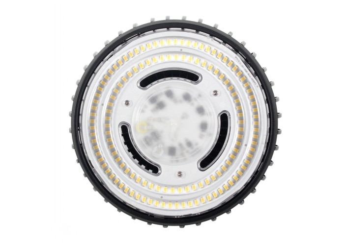 DOB 2700-6500K UFO LED High Bay Light 70CRI 100W 100lm / w อลูมิเนียมตัวเรือน
