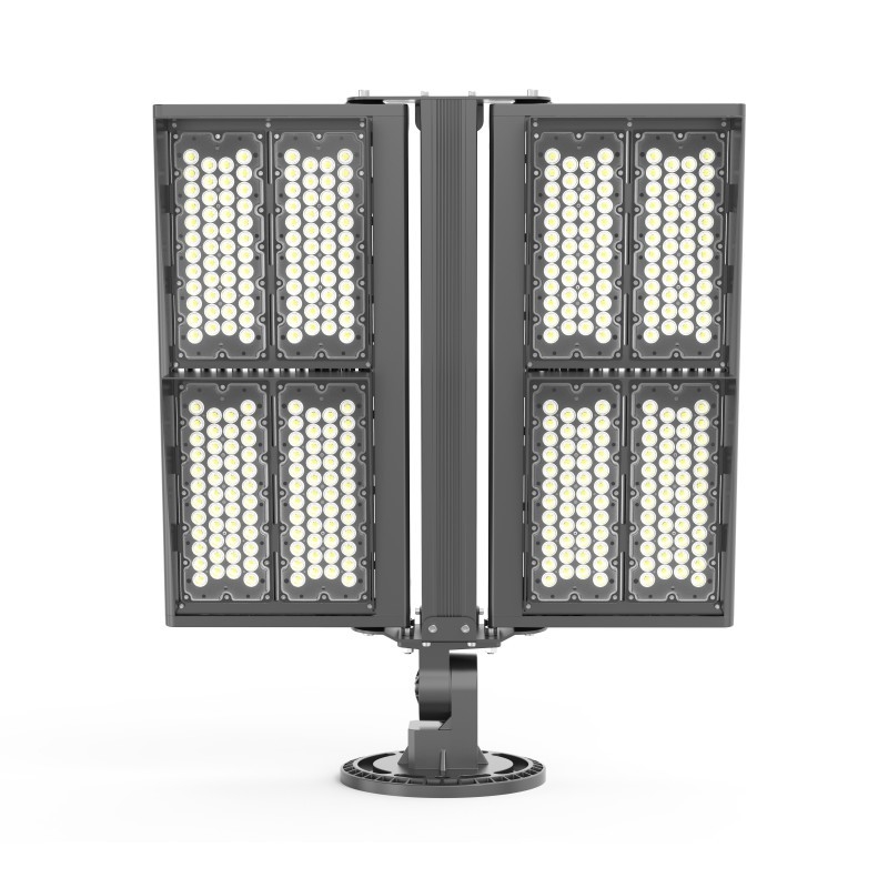 AC 100-277V น้ำท่วมไฟ Led พลังงานสูงกลางแจ้ง 800w แคบ / มุมลำแสงกว้าง